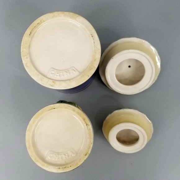 Tomatoes Corn Small Canisters Vegetables Retro Set - Picture 7 of 8